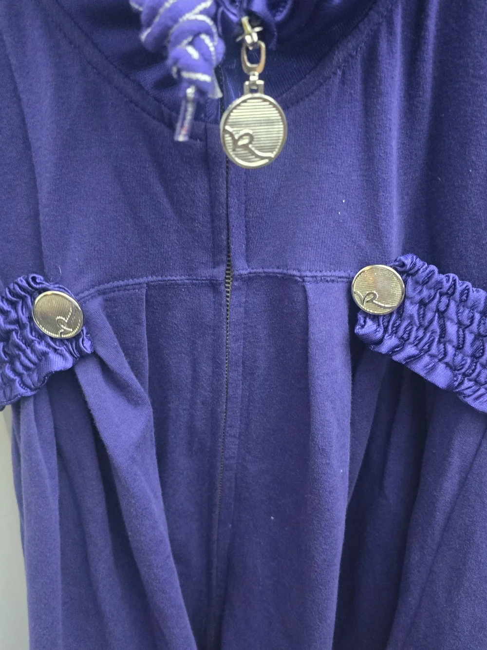 Rocawear Purple Long Sleeve Gathered Waist Jacket